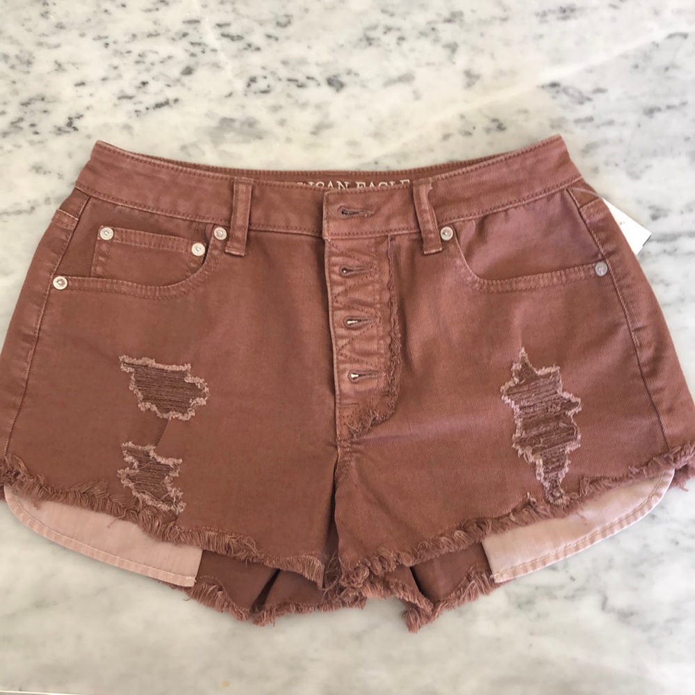 High rise Jean shorts vintage American eagle rust